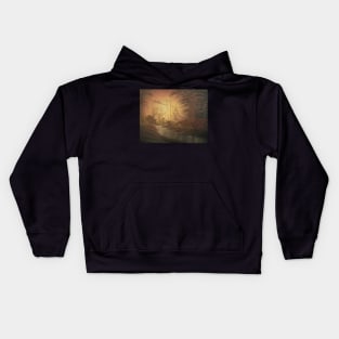 Golden Autumn Mist Kids Hoodie